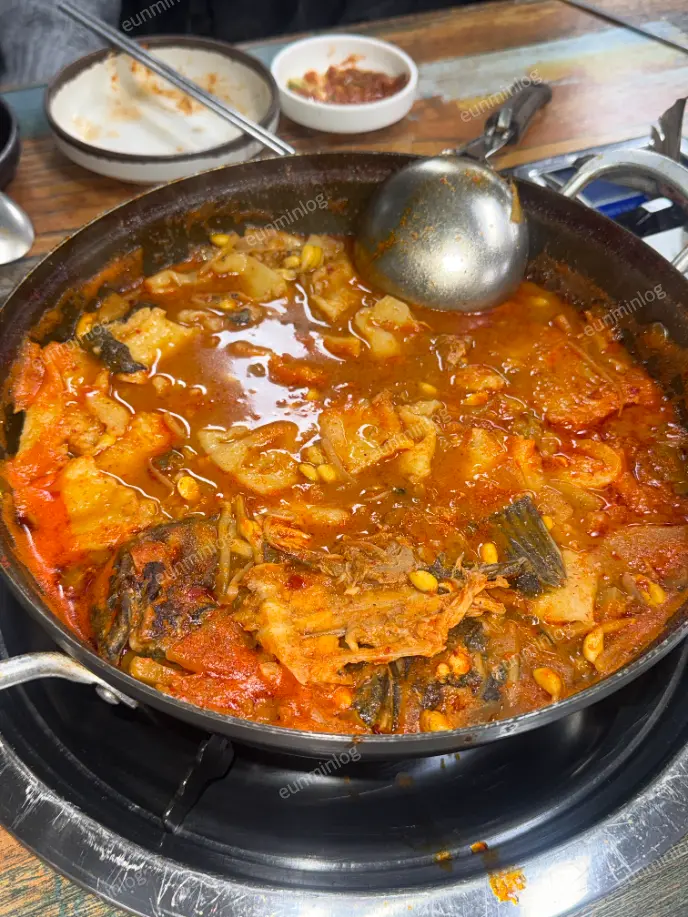 매운탕에 수제비