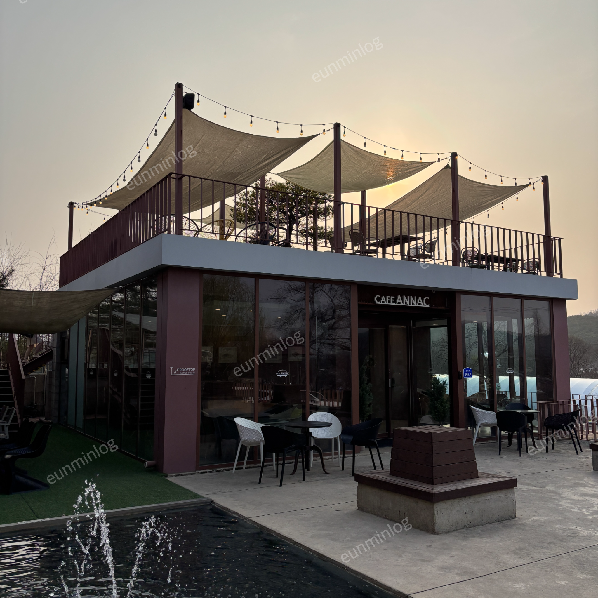 牙山 新井湖 安乐咖啡馆 露台