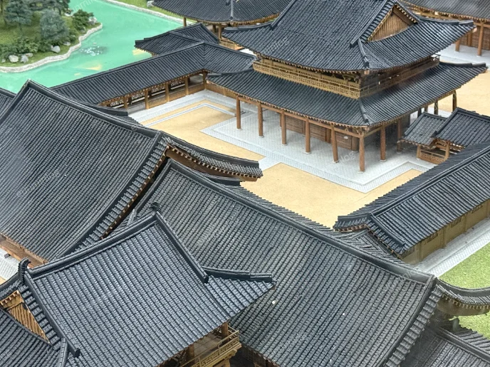 경주 동궁과 월지 전시 모형