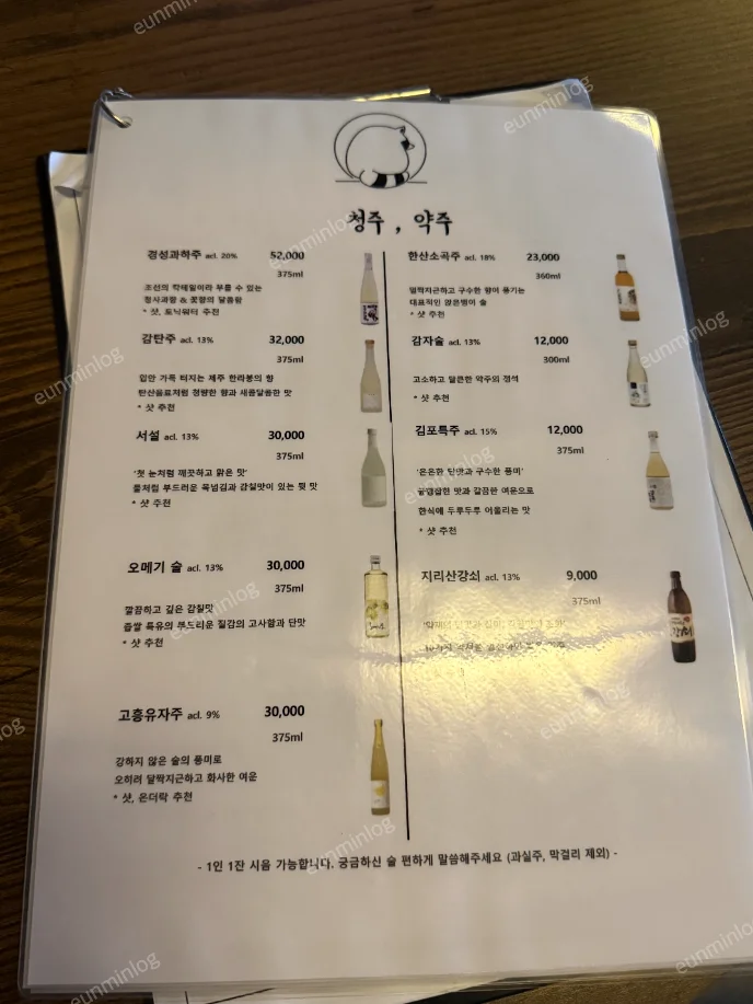 너구리굴 주류