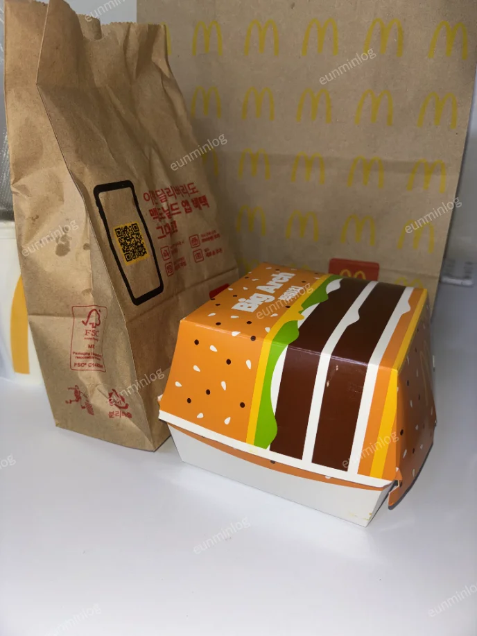 맥도날드 빅아치 포장 구성