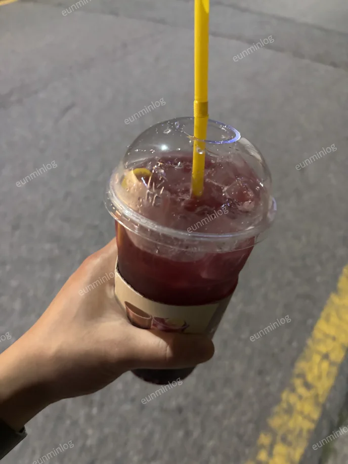 과일향과 탄산이 어우러진 메가커피 은랑 큐브 레몬에이드